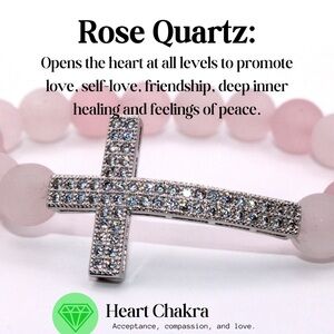 Rose Quartz Heart Chakra Bracelet